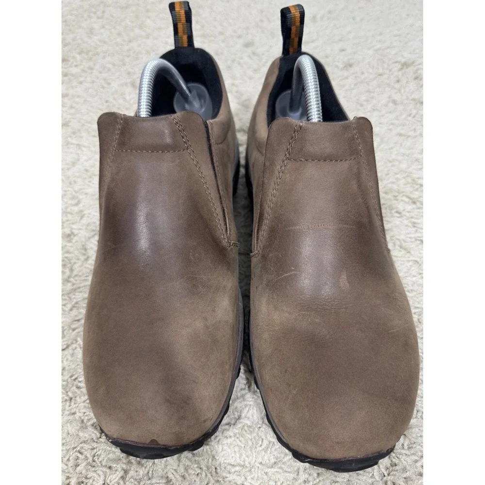 Merrell Jungle Moc Nubuck Brown Waterproof Slip-On Shoes Men's Size 10 Outdoors